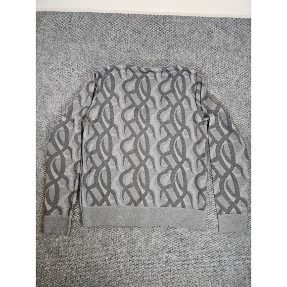 Airwalk Gray‎ Cardigan Mens Large Sweater Full Button Sweatshirt Soft Grandpa - Picture 7 of 7